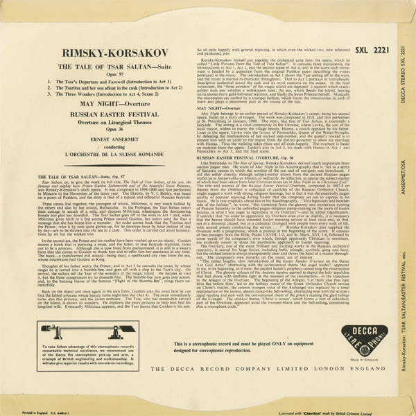 England Decca SXL 2221